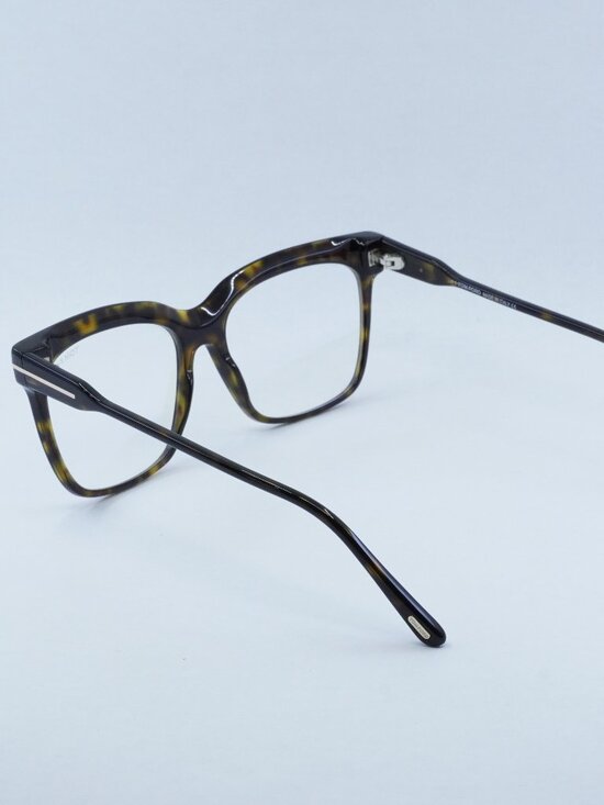 Tom Ford FT5768-B 052 Eyeglasses Havana Square Frame, Blue Light Block Lenses main image 7